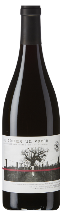 Bouteille Nu comme un verre rouge